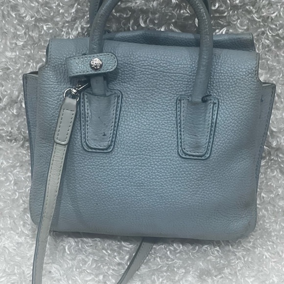 MCM Grained Calfskin Mini Milla Tote Sky Blue - Picture 6 of 12